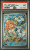 2024 Surging Sparks #195 Castform Sunny Form Illustration Rare PSA 9