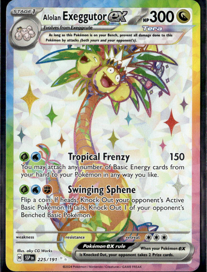 SV08: Surging Sparks #225/191 Alolan Exeggutor ex