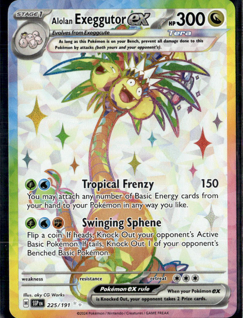 SV08: Surging Sparks #225/191 Alolan Exeggutor ex