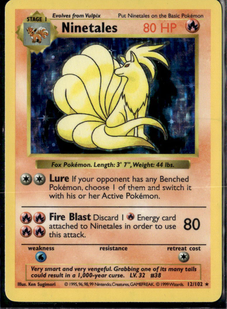Base Set (Shadowless) #012/102 Ninetales