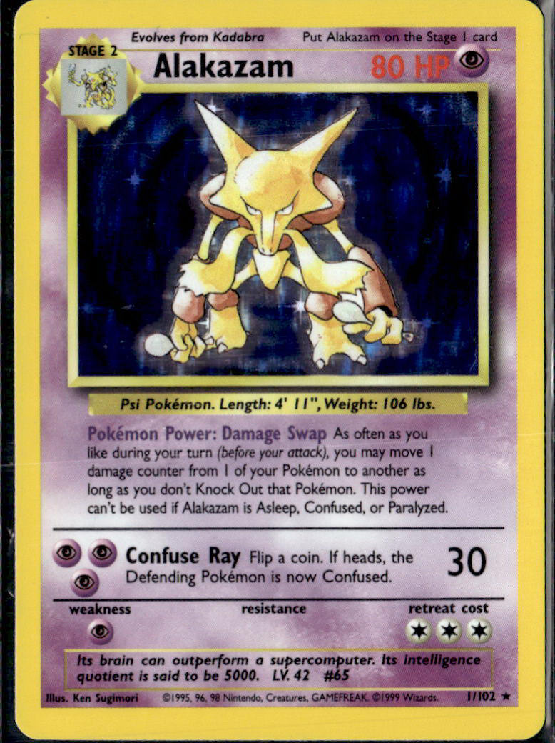 Base Set #001/102 Alakazam