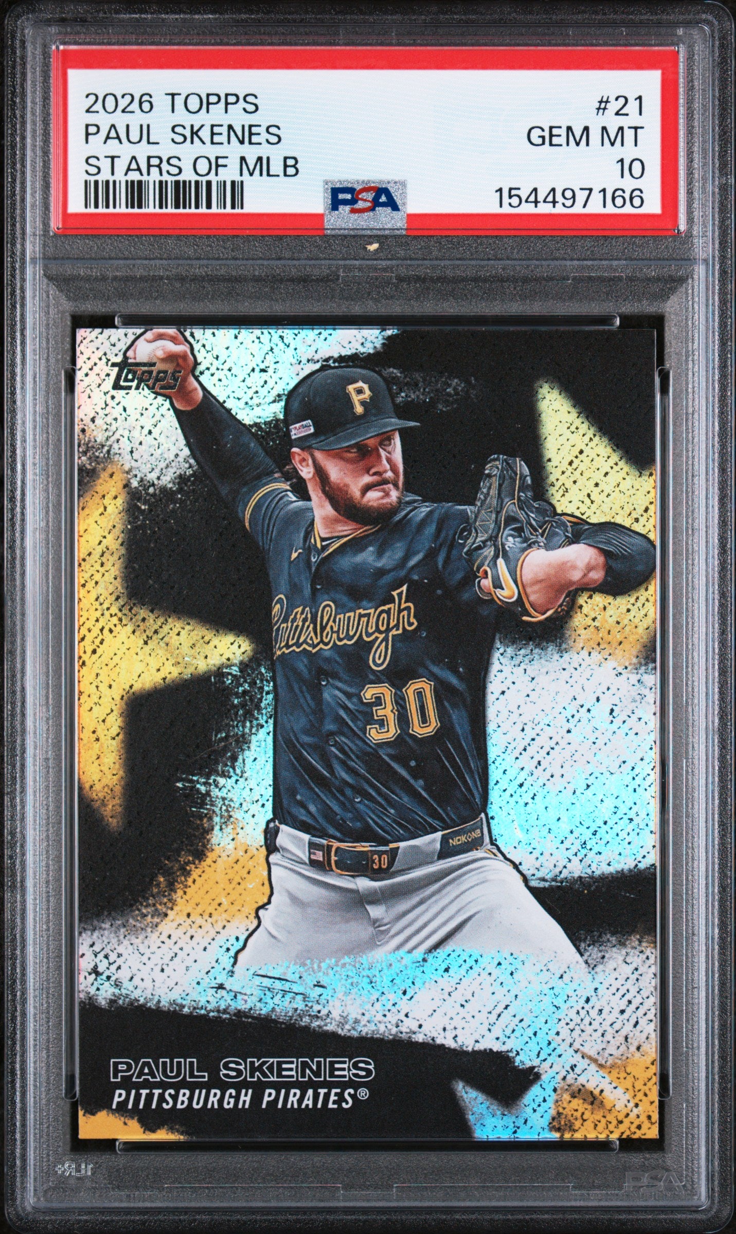 (#97166) 2026 Paul Skenes Topps Stars Of Mlb #21 PSA 10