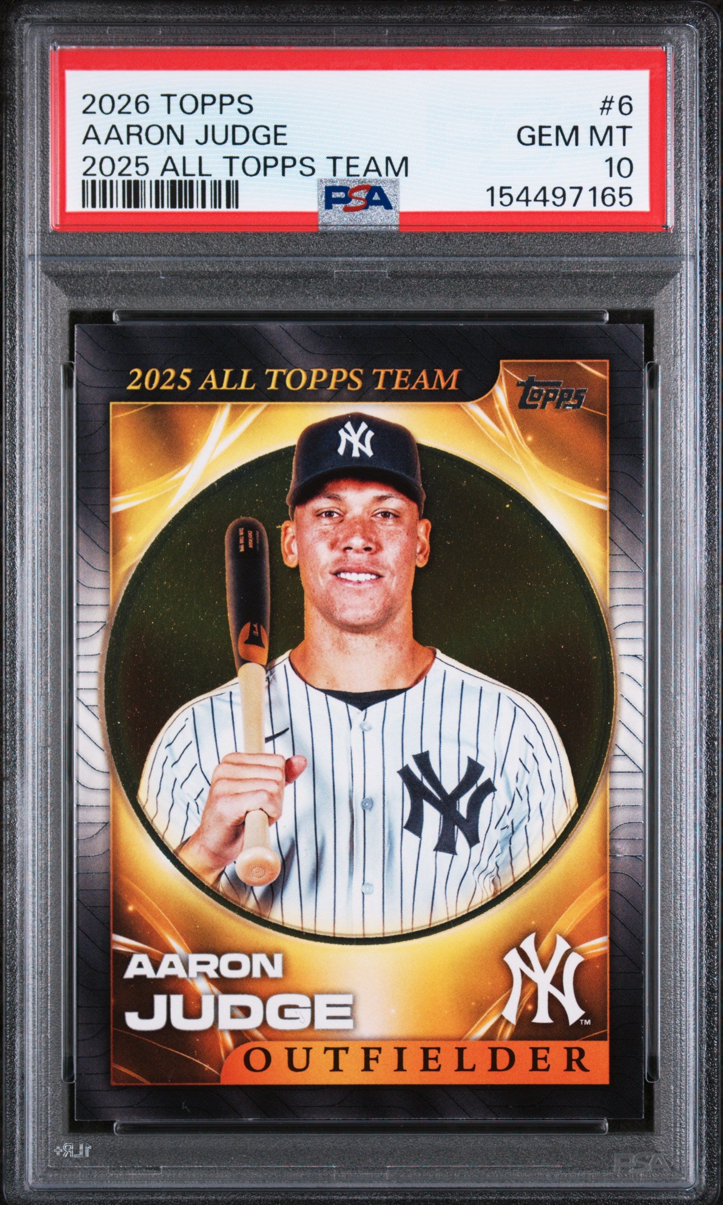 2026 Topps 2025 All Topps Team #6 Aaron Judge PSA 10