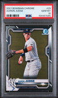 2021 Bowman Chrome #25 Aaron Judge PSA 10