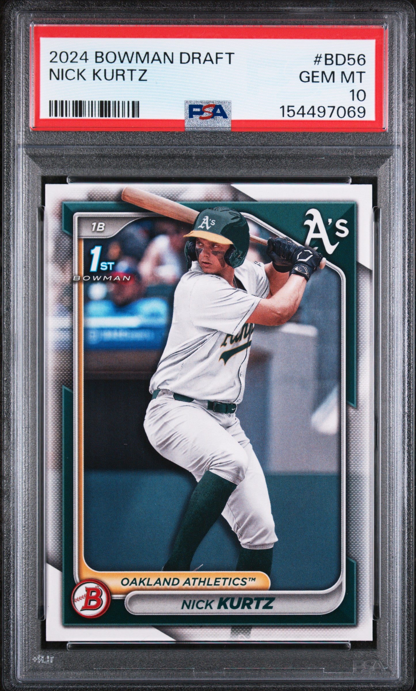 2024 Bowman Draft #BD56 Nick Kurtz PSA 10