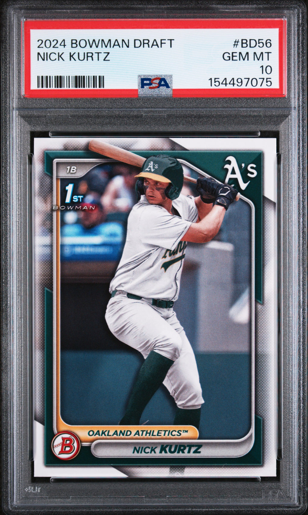 2024 Bowman Draft #BD56 Nick Kurtz PSA 10