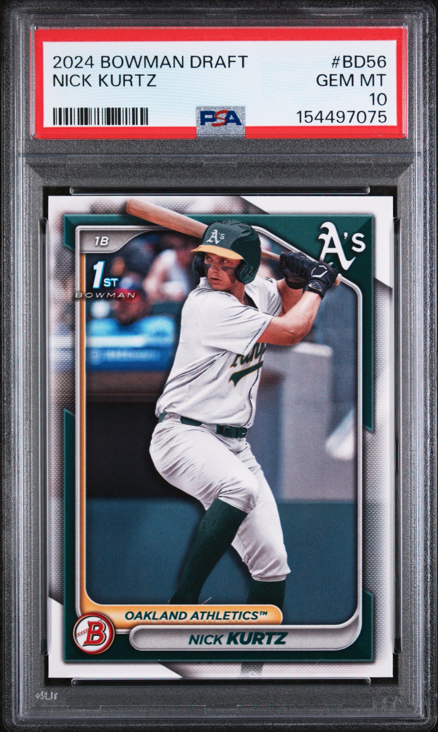 2024 Bowman Draft #BD56 Nick Kurtz PSA 10