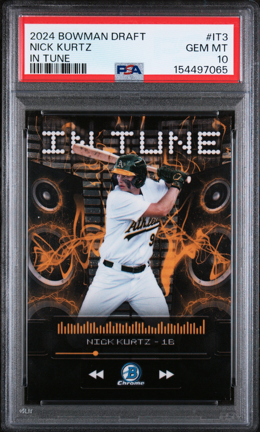 2024 Bowman Draft In Tune #IT3 Nick Kurtz PSA 10