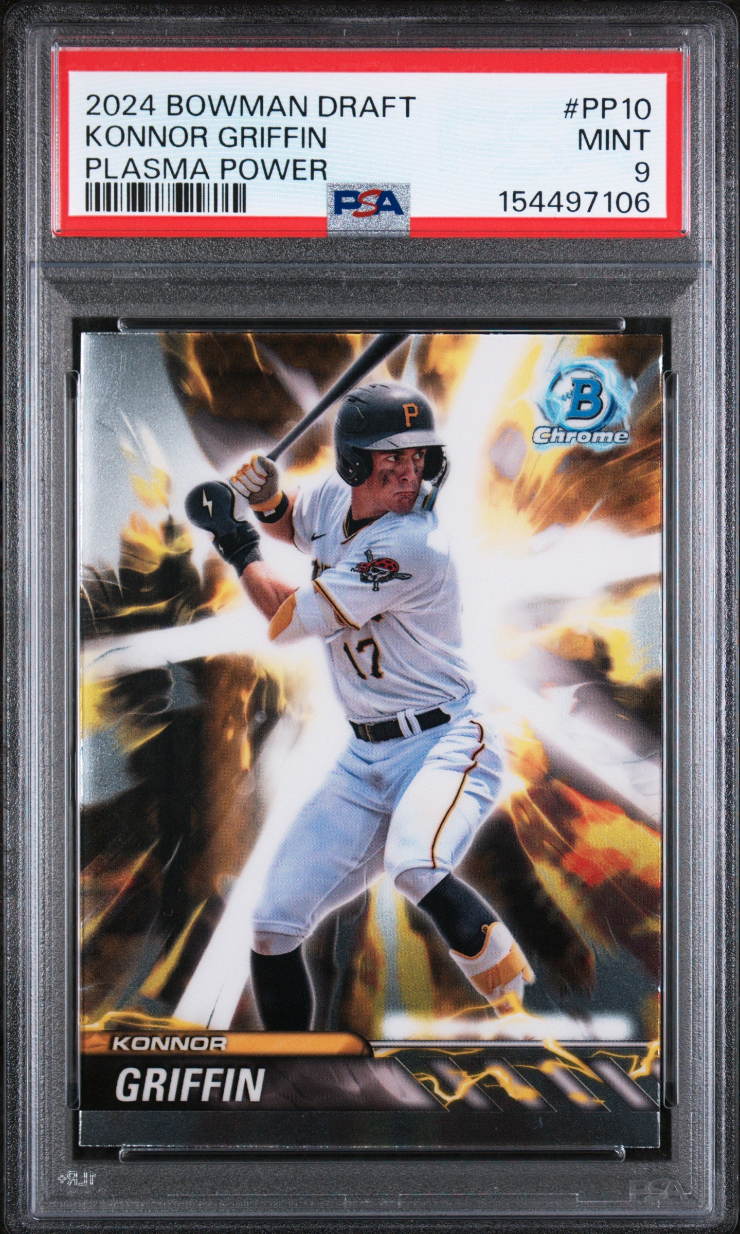 (#97106) Konnor Griffen 2024 Bowman Draft Plasma Power #PP10 PSA 9