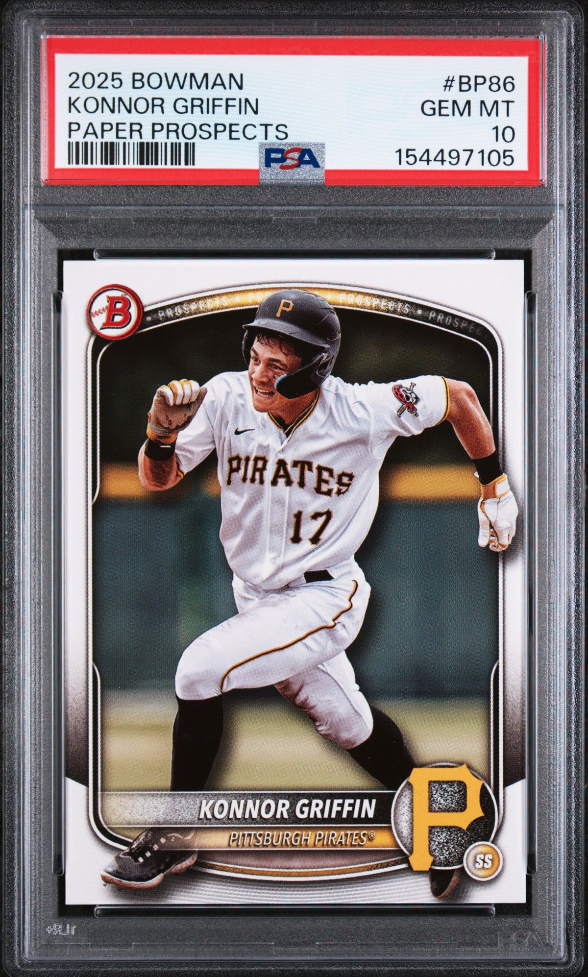 2025 Bowman Paper Prospects #BP86 Konnor Griffin PSA 10
