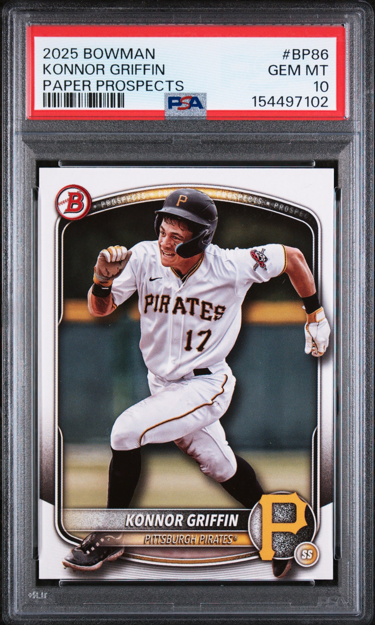 2025 Bowman Paper Prospects #BP86 Konnor Griffin PSA 10