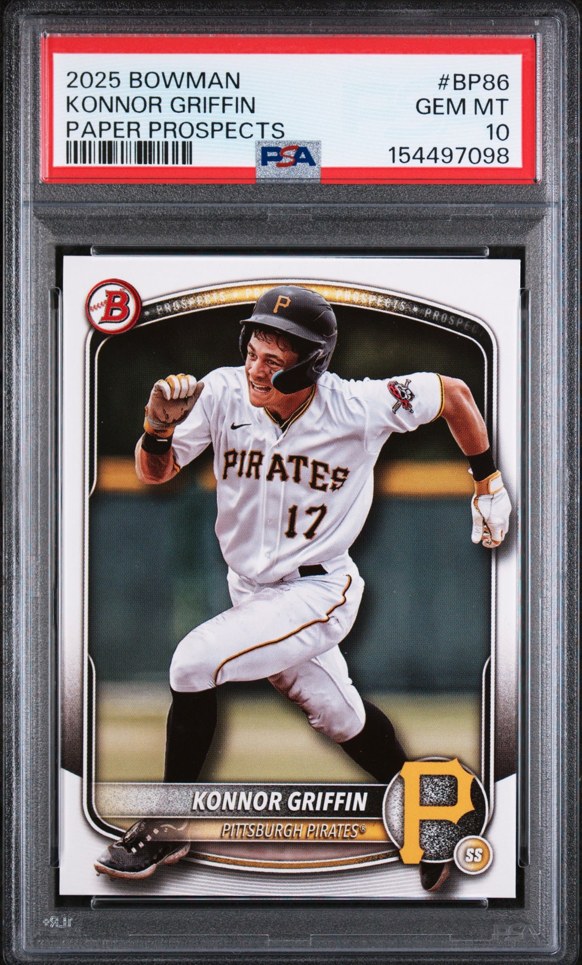 2025 Bowman Paper Prospects #BP86 Konnor Griffin PSA 10