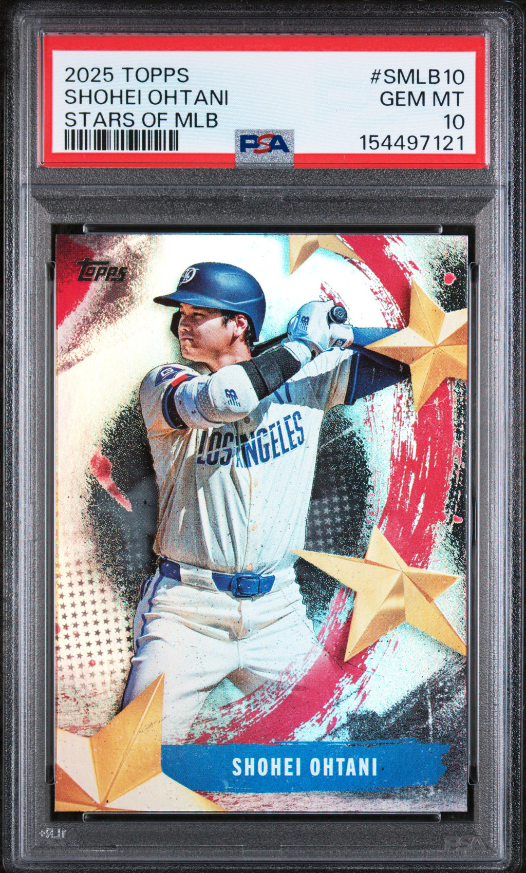 2025 Topps Stars Of Mlb #SMLB10 Shohei Ohtani PSA 10