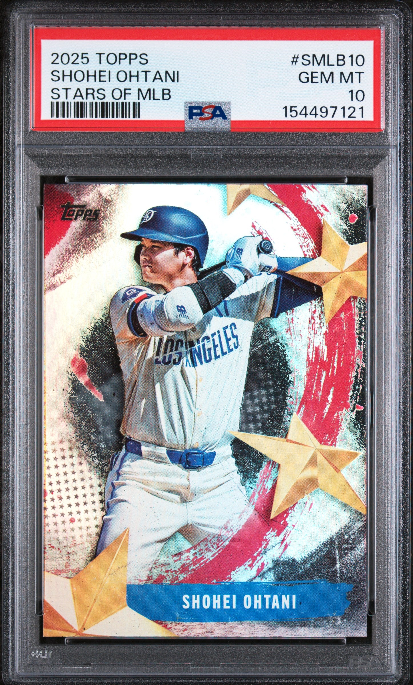 2025 Topps Stars Of Mlb #SMLB10 Shohei Ohtani PSA 10