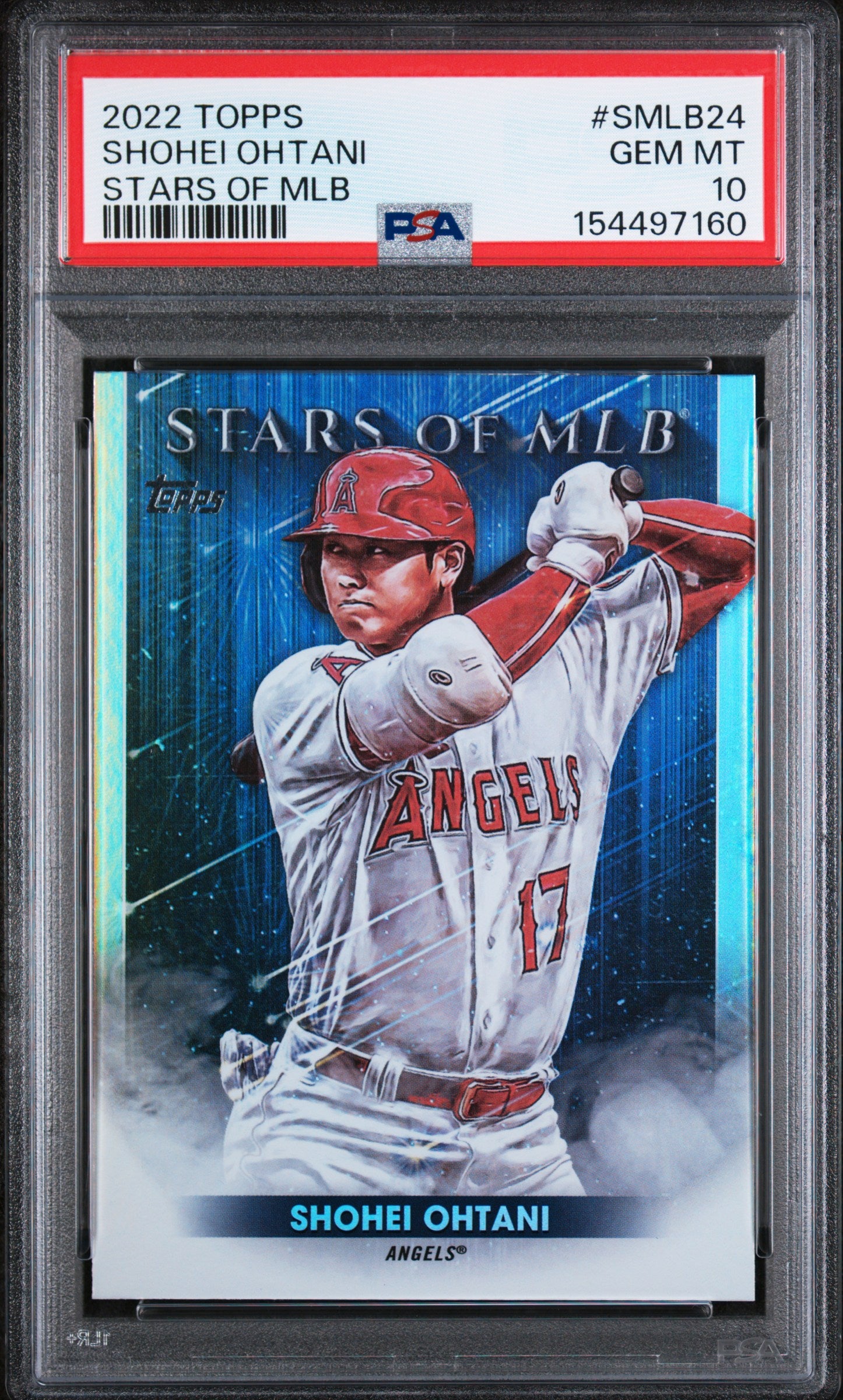 (97160) 2022 Topps Stars Of Mlb #SMLB24 Shohei Ohtani Stars Of Mlb PSA 10