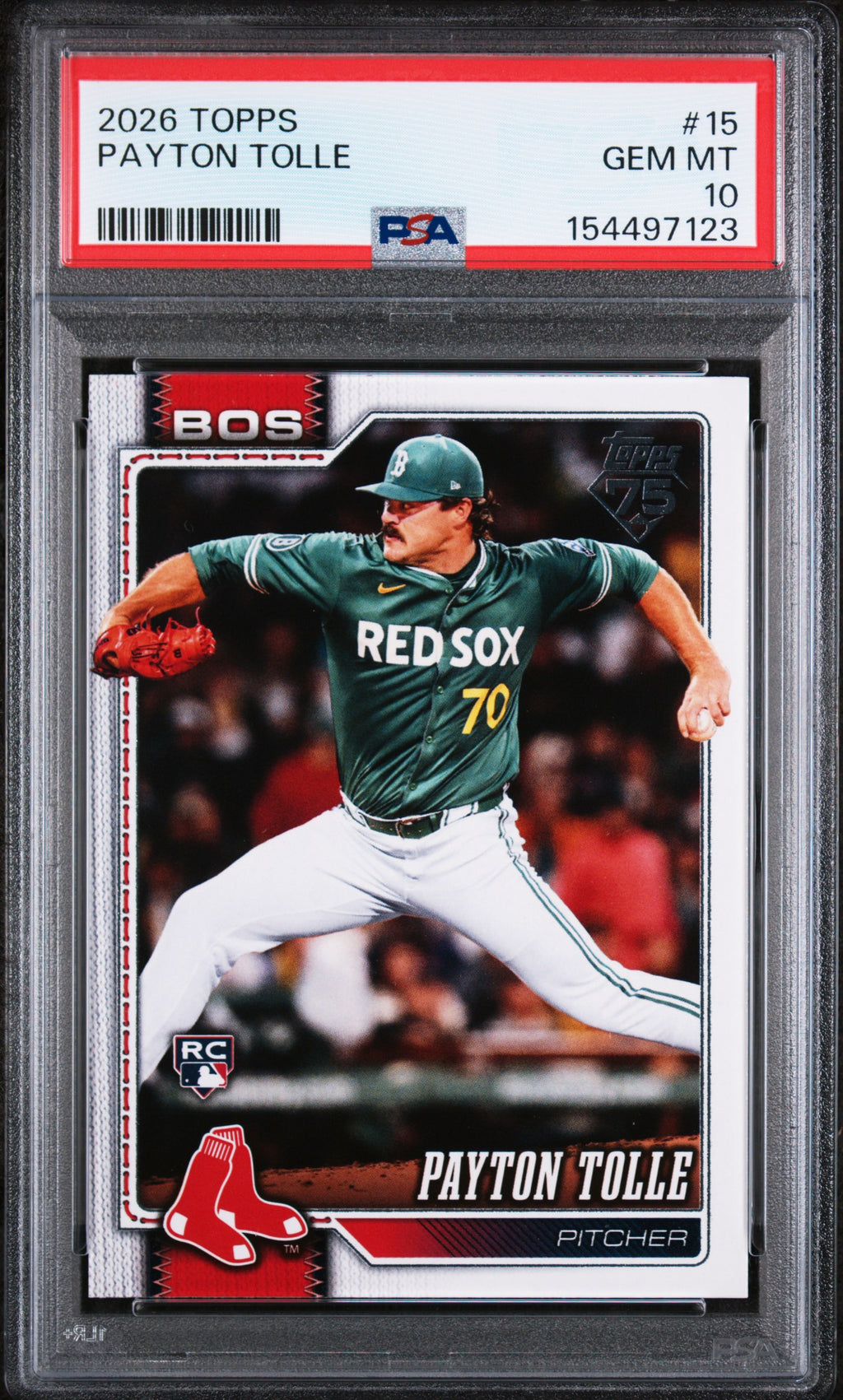 (#97123) Payton Tolle 2026 Topps #15 PSA 10