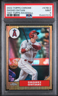 (#97076) Shohei Ohtani 2022 Topps Chrome 1987 Topps Baseball #87BC2 Shohei PSA 9