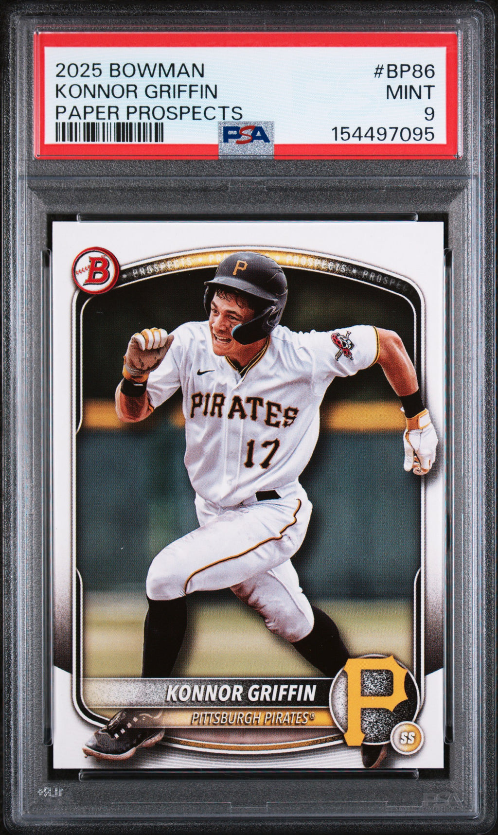 (#97095) 2025 Bowman Paper Prospects #BP86 Konnor Griffin PSA 9