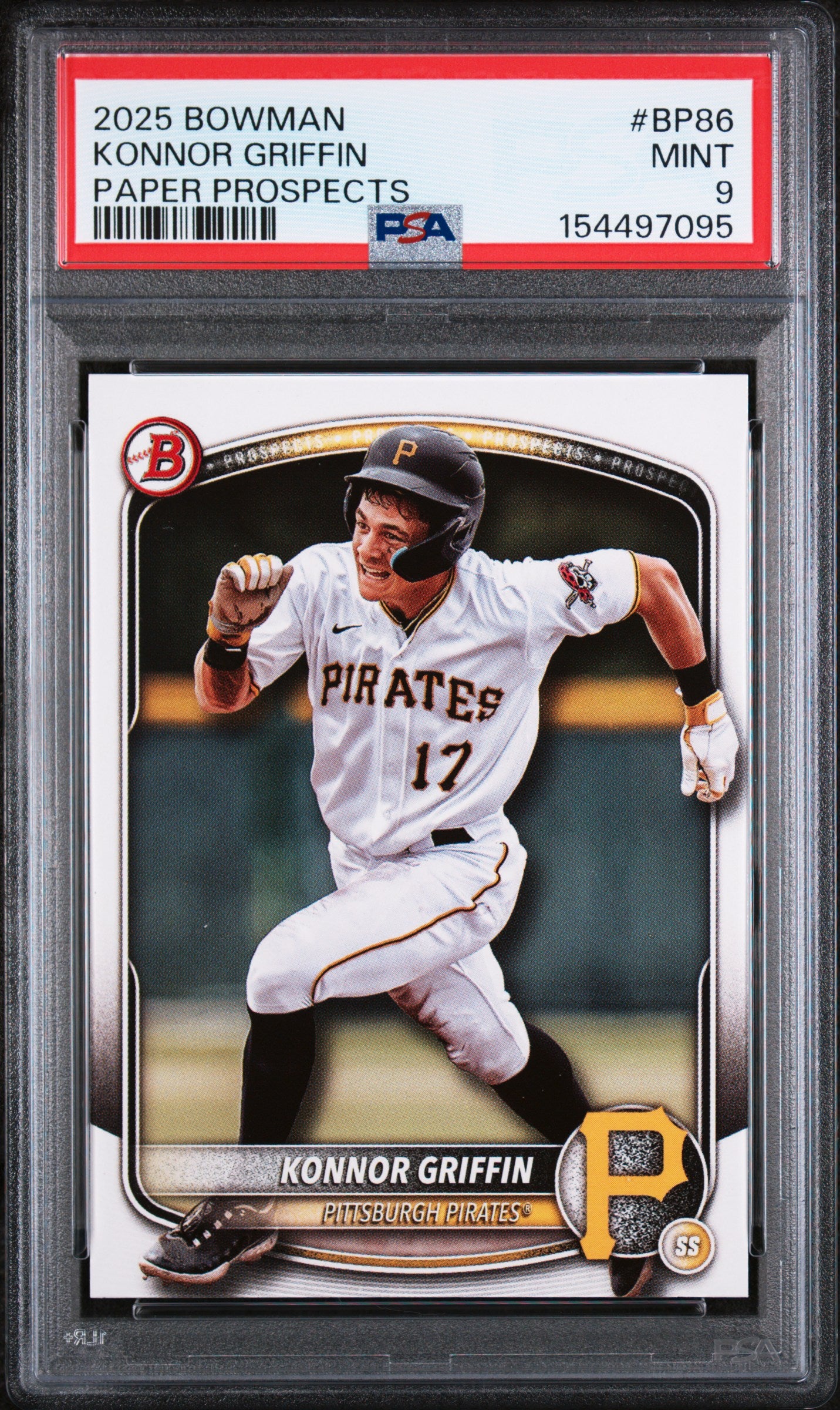 (#97095) 2025 Bowman Paper Prospects #BP86 Konnor Griffin PSA 9