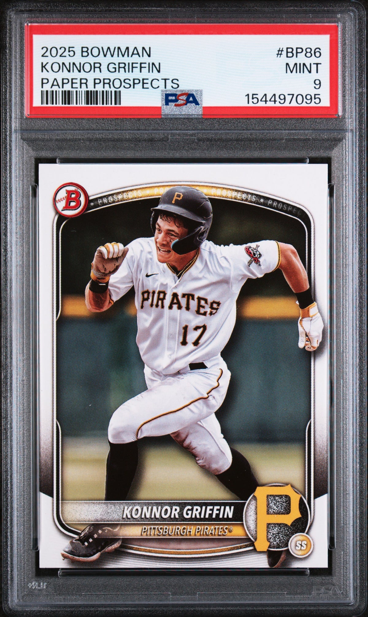 2025 Bowman Paper Prospects #BP86 Konnor Griffin PSA 9