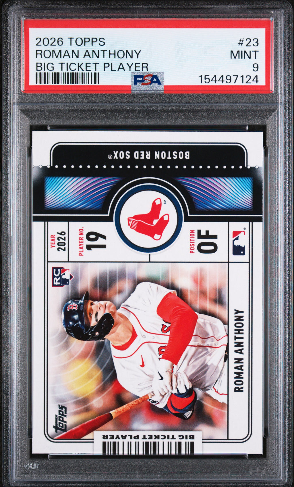 (#97124) 2026 Topps Big Ticket Player #23 Roman Anthony PSA 9