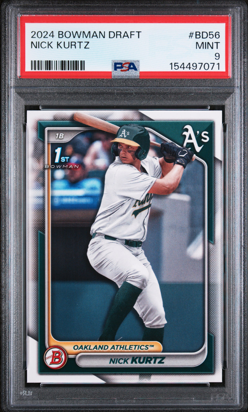 (#97071) Nick Kurtz 2024 Bowman Draft #BD56 PSA 9