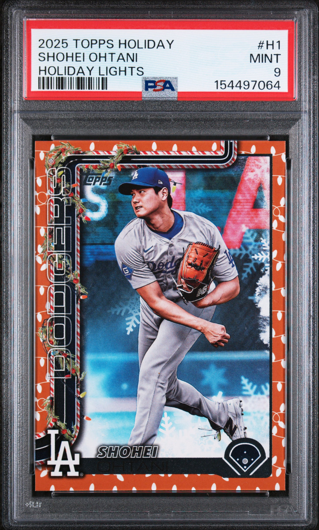 (#97064) Shohei Ohtani 2025 Topps Holiday #H1 Holiday Lights PSA 9