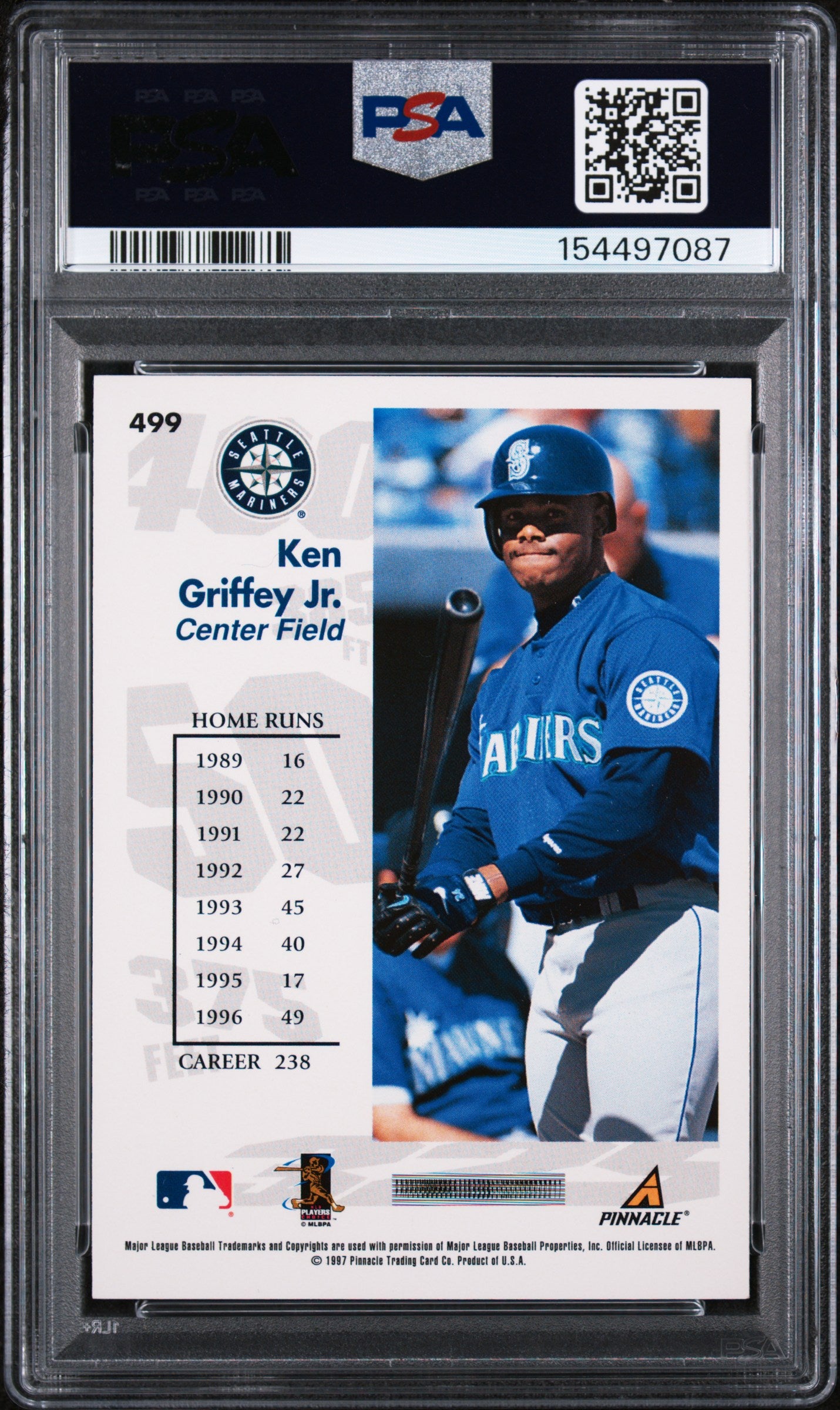 1997 Score #499 Ken Griffey Jr. PSA 9
