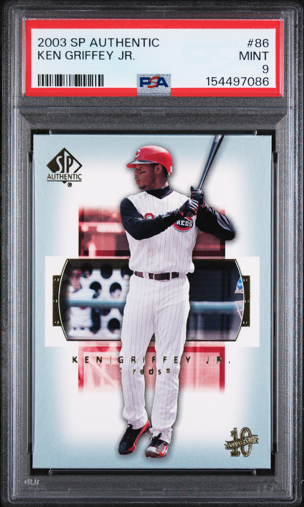 (#97086) 2003 SP Authentic #86 Ken Griffey Jr. PSA 9
