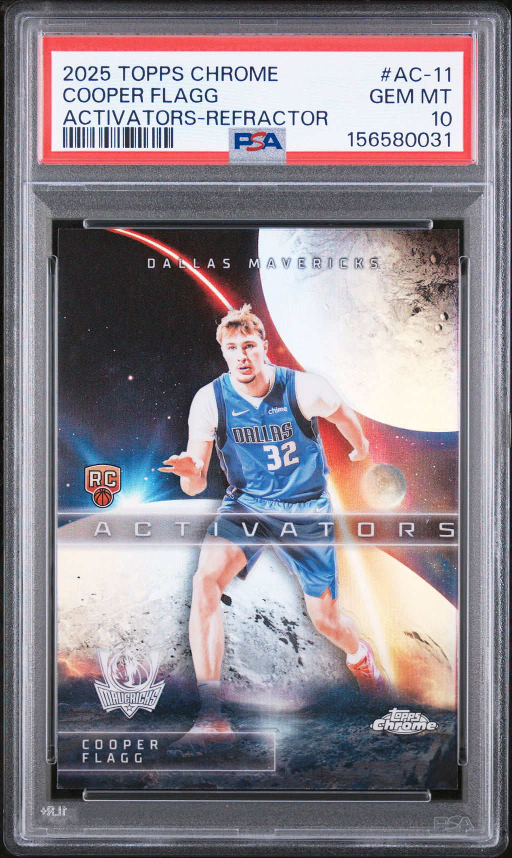 2025 Topps Chrome Activators #AC-11 Cooper Flagg Activators-Refractor PSA 10