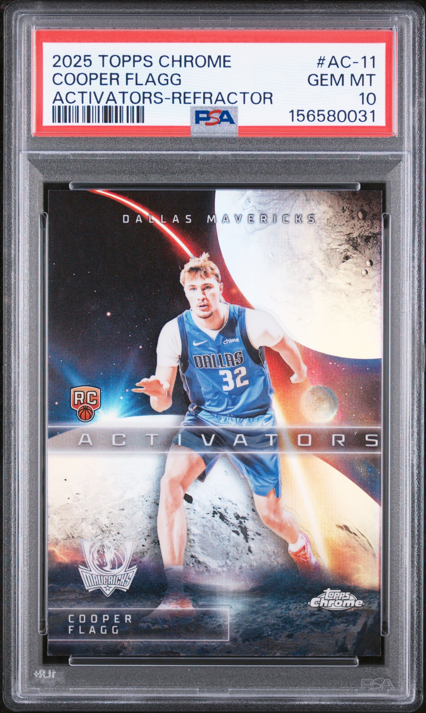 2025 Topps Chrome Activators #AC-11 Cooper Flagg Activators-Refractor PSA 10