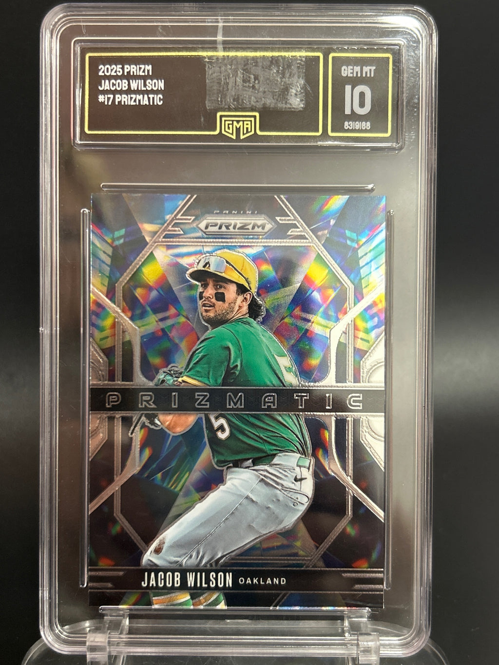 2025 Panini Prizm #17 Jacob Wilson Prizmatic