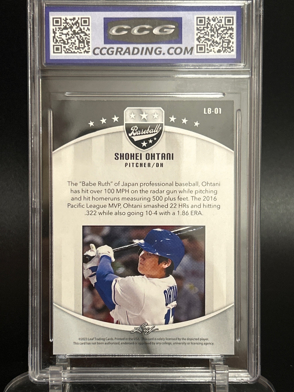 2023 Leaf Baseball #LB01 Shohei Ohtani