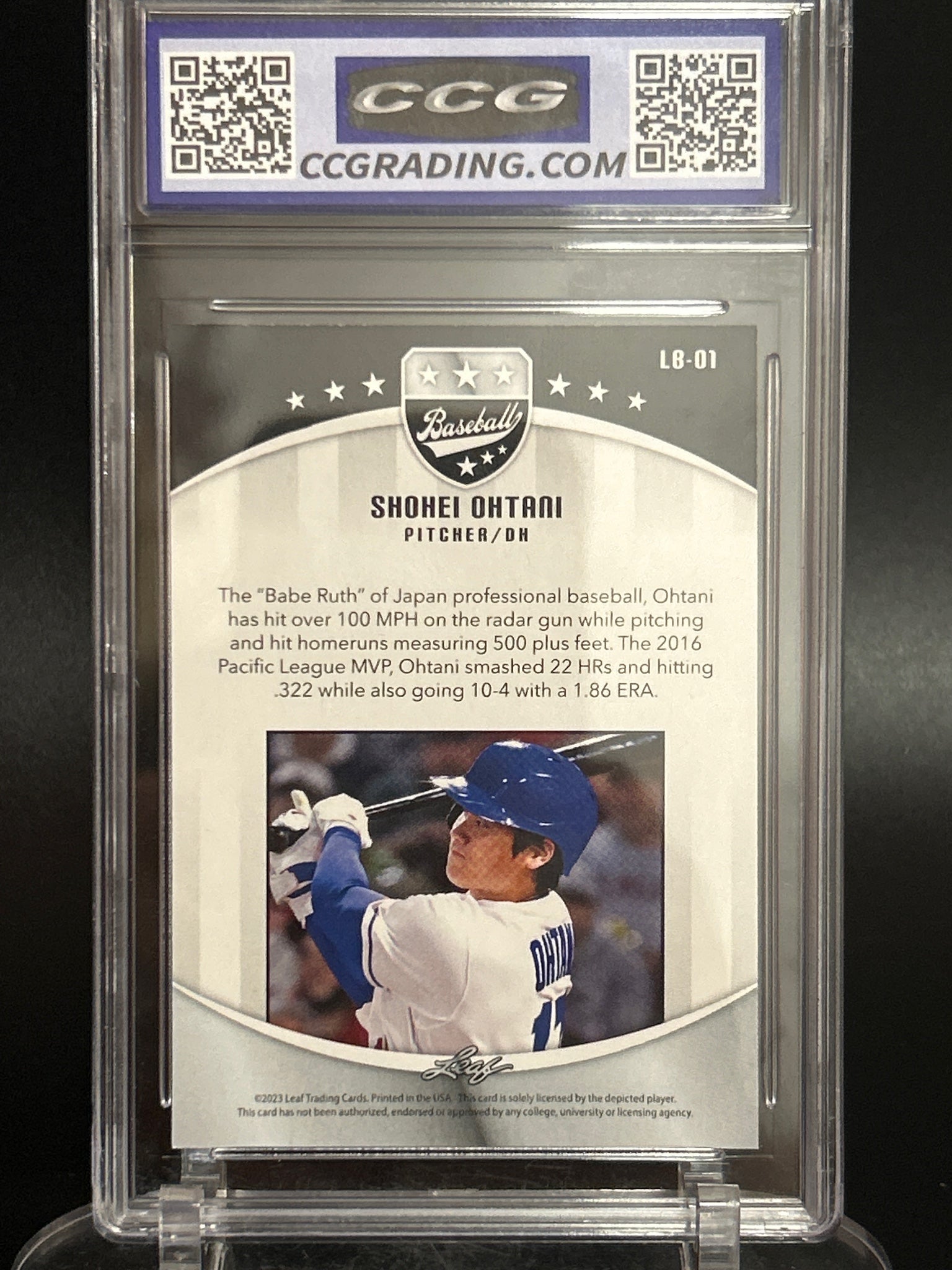 2023 Leaf Baseball #LB01 Shohei Ohtani