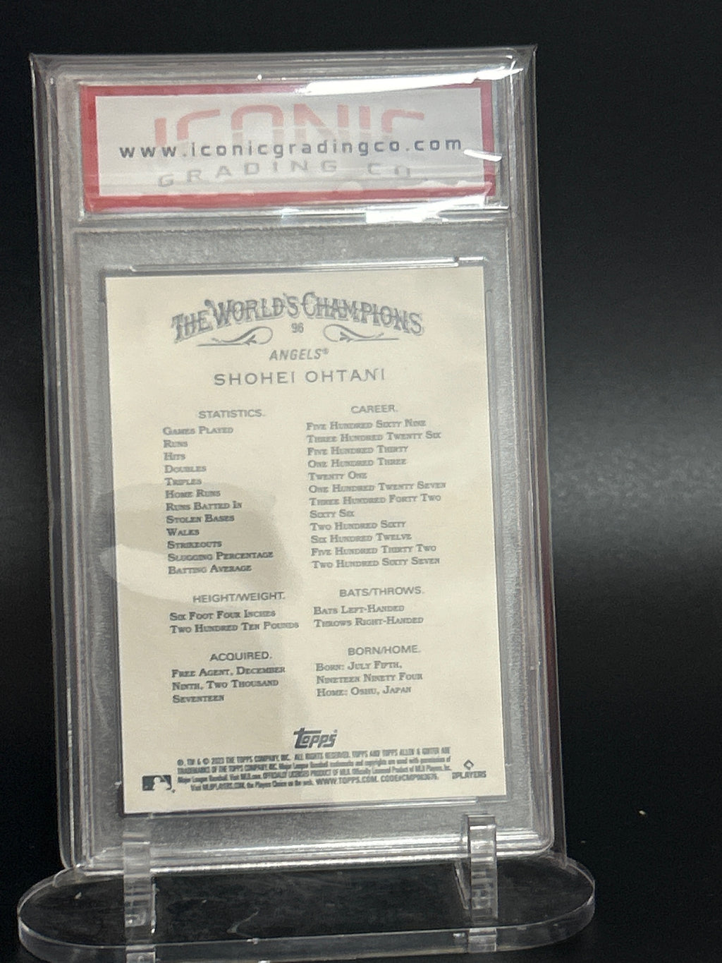 2023 Topps Allen & Ginter #96 Shohei Ohtani Other 10