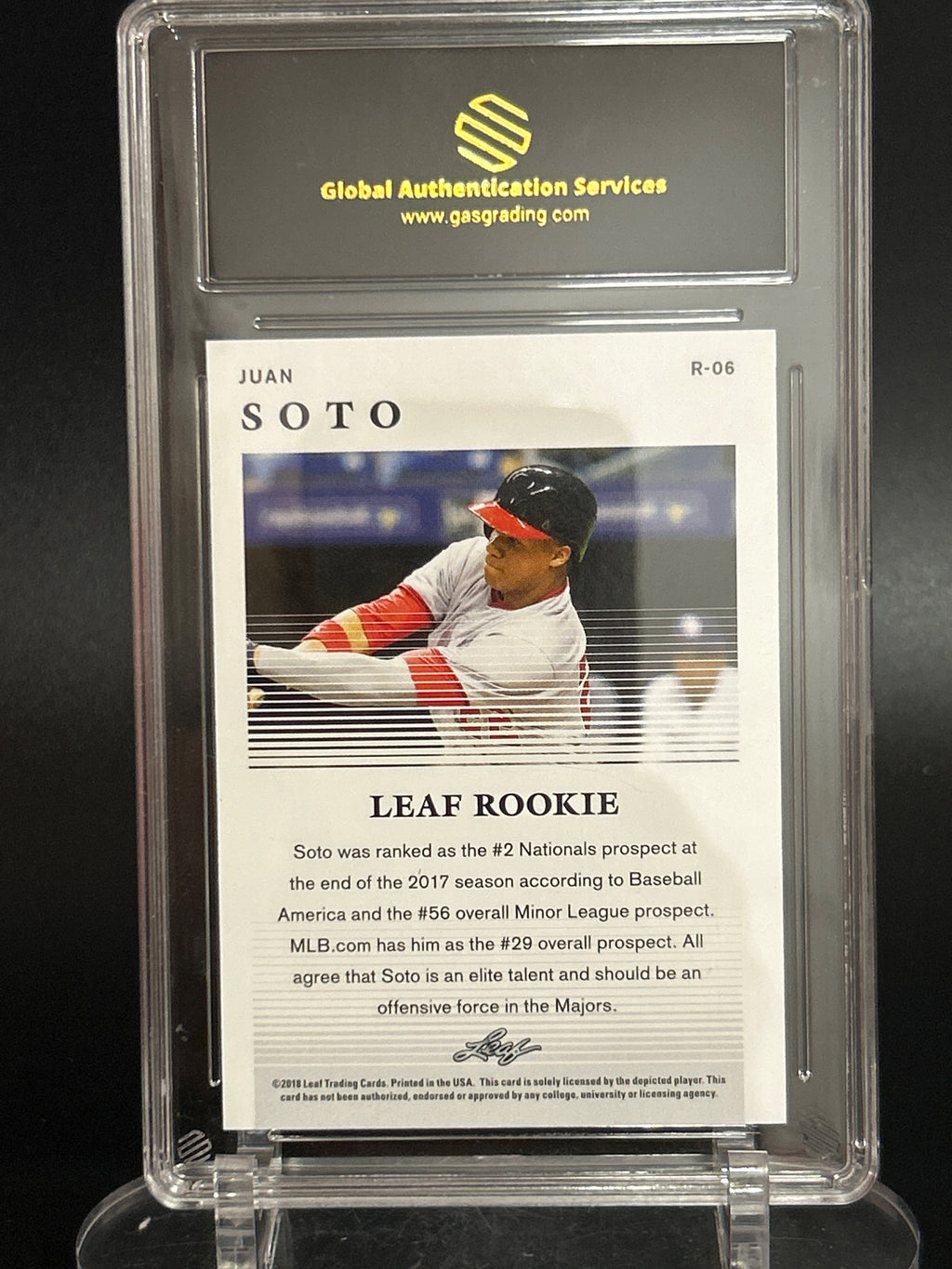 2018 Leaf Sp Rel Rookie #R-06 Juan Soto