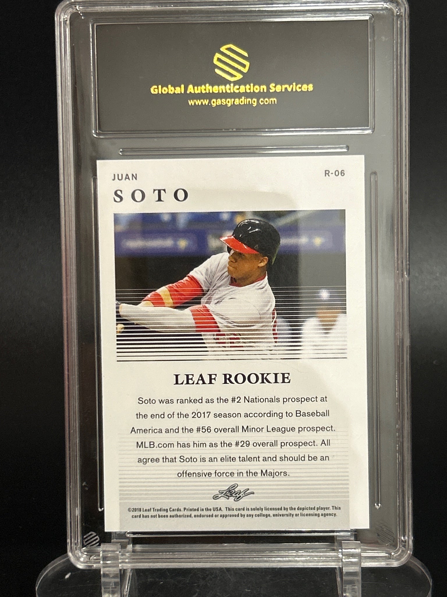 2018 Leaf Sp Rel Rookie #R-06 Juan Soto