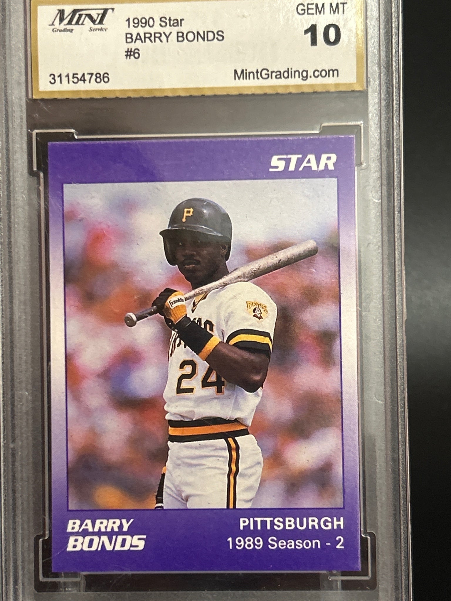 1990 Star Barry Bonds #320 Barry Bonds