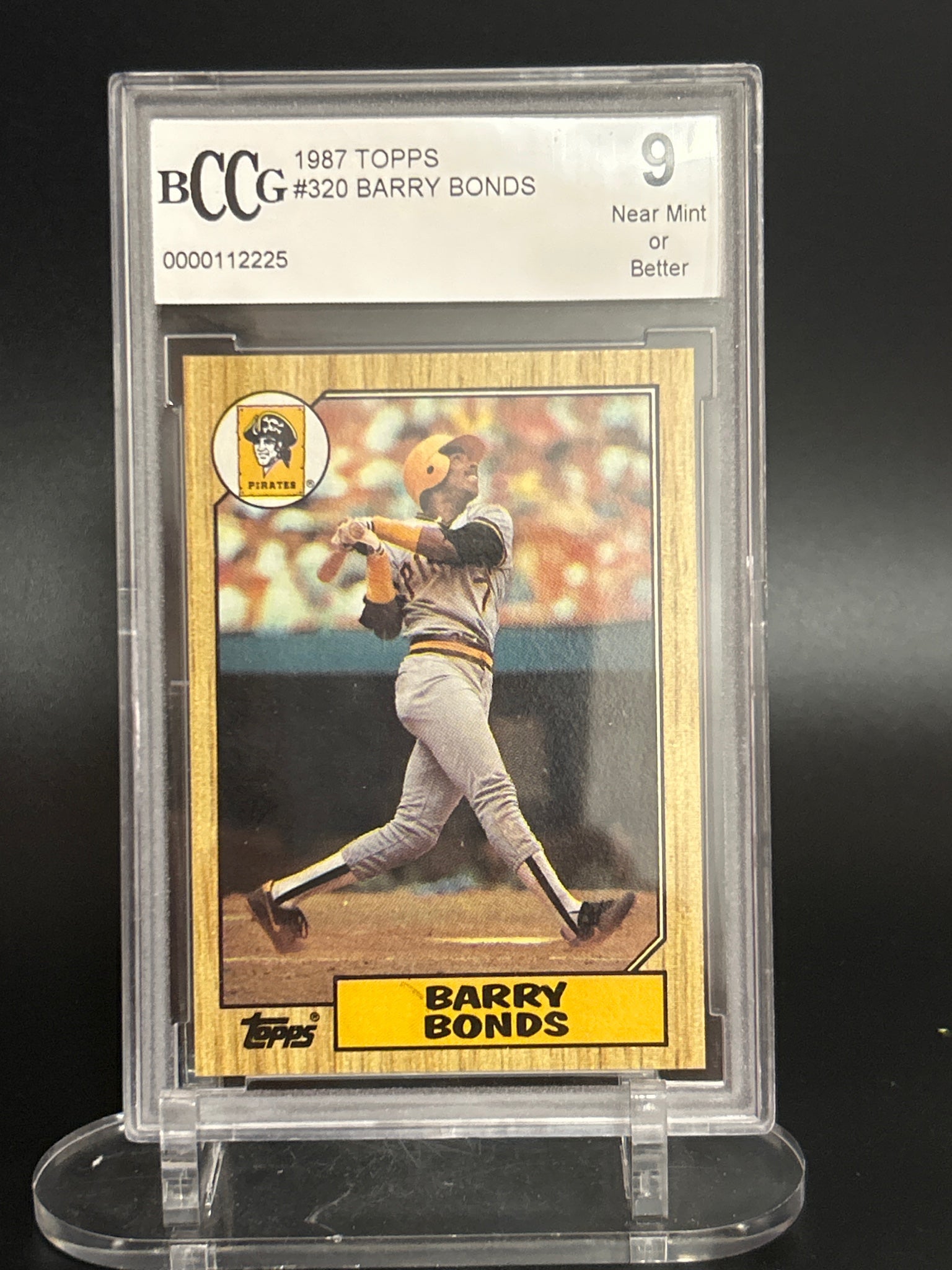 1987 Topps #320 Barry Bonds BCCG 9