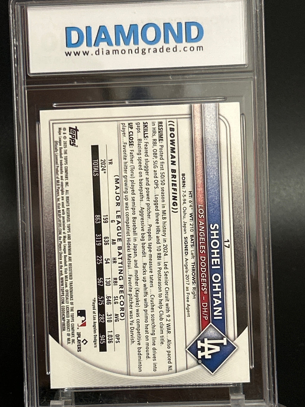 2025 Bowman #17 Shohei Ohtani Other 10