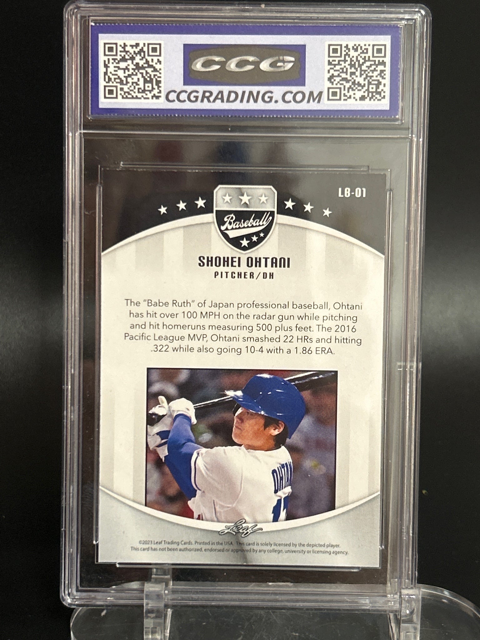 2023 Leaf #LB-01 Shohei Ohtani BCCG 10