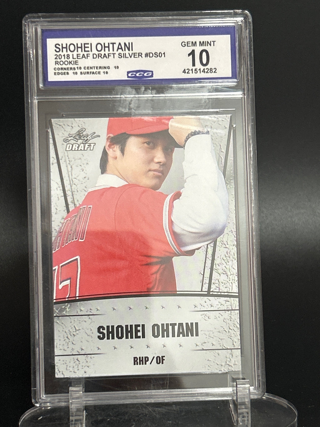 2018 Leaf #DS-01 Shohei Ohtani BCCG 10