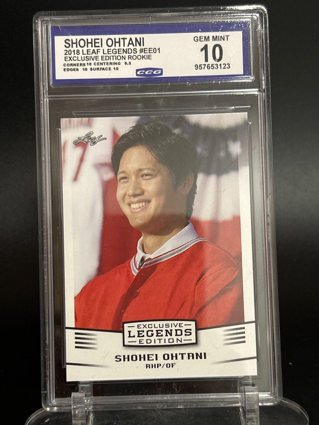 2018 Leaf #EE-01 Shohei Ohtani BCCG 10