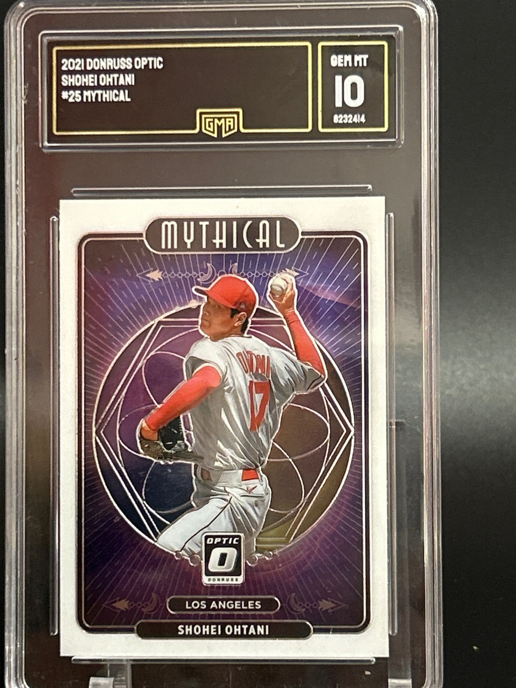 2021 Donruss Optic #M25 Shohei Ohtani Mythical GMA 10