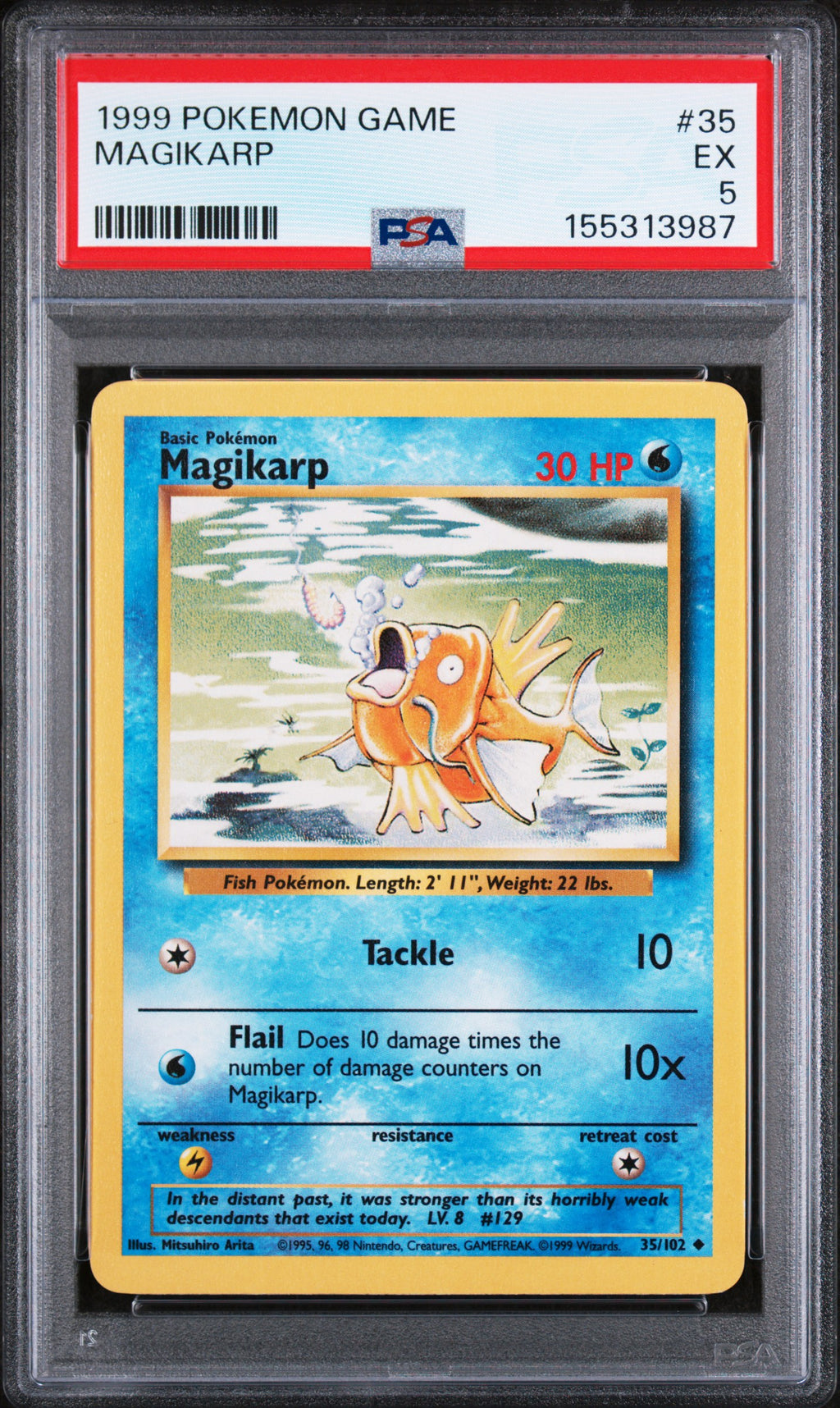 1999 Pokemon Game #35 Magikarp PSA 5