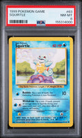 1999 Pokemon Game #63 Squirtle PSA 8
