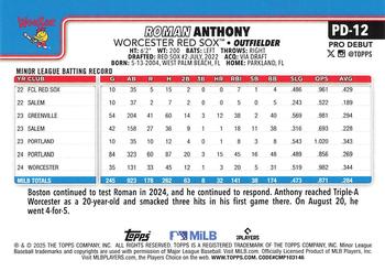 2025 Topps Pro Debut #PD-12 Roman Anthony