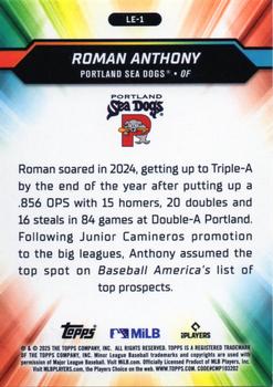 2025 Topps Pro Debut #LE-1 Roman Anthony League Elites