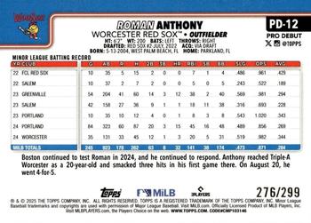 2025 Topps Pro Debut #PD-12 Roman Anthony