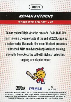 2025 Topps Pro Debut #STAR-21 Roman Anthony Stars of MiLB